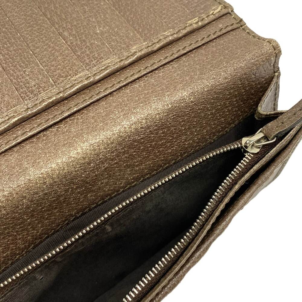 Gucci GG Supreme / Gucci Tian Long Wallet 427011 Dark Brown Beige Multi - Picture 5 of 8